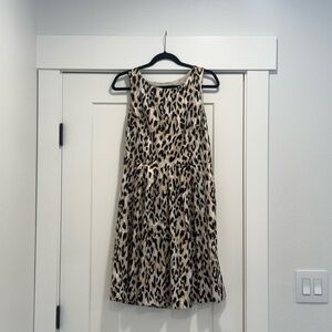 Leopard Print Sleeveless Dress